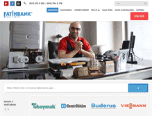 Tablet Screenshot of fatihbank.com